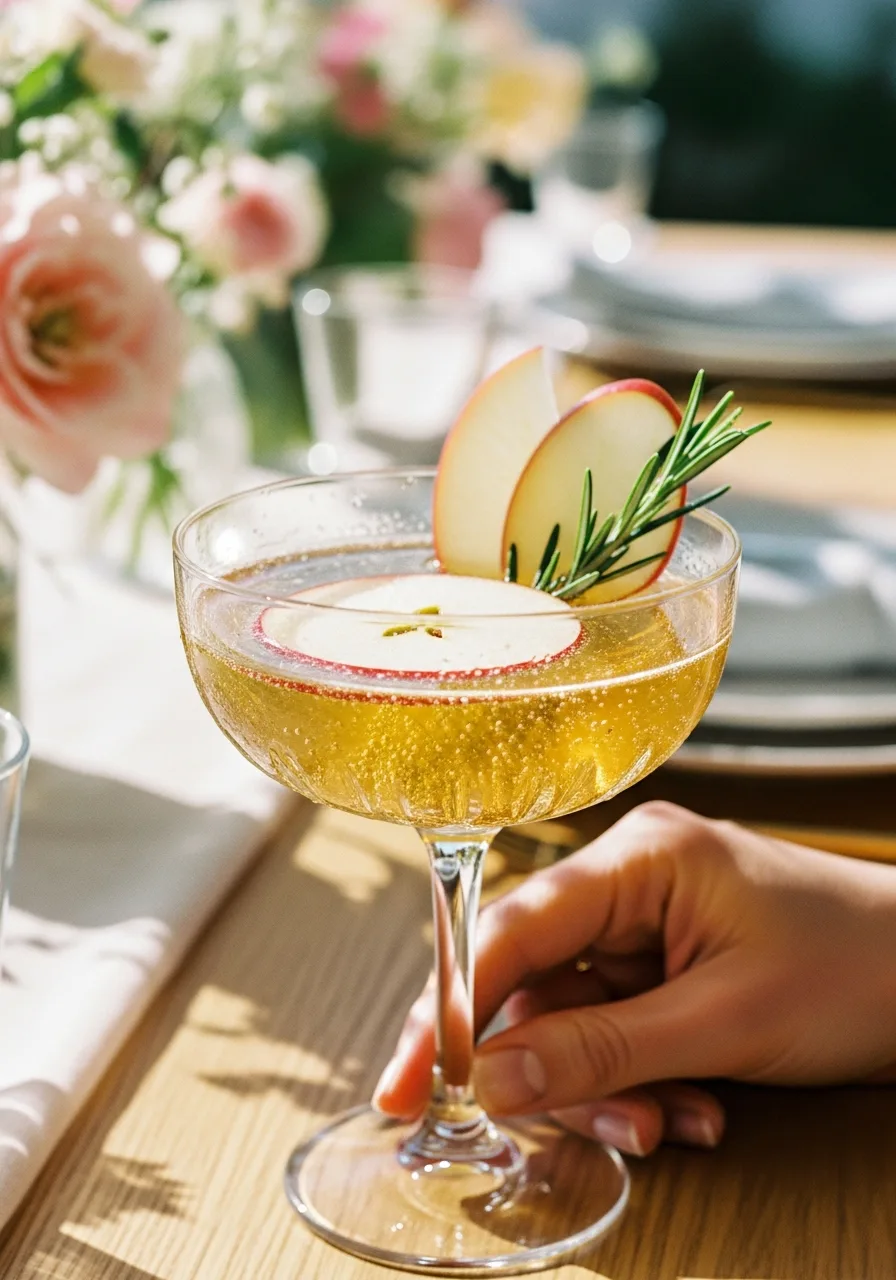 37. Sparkling Apple Cider Mocktail