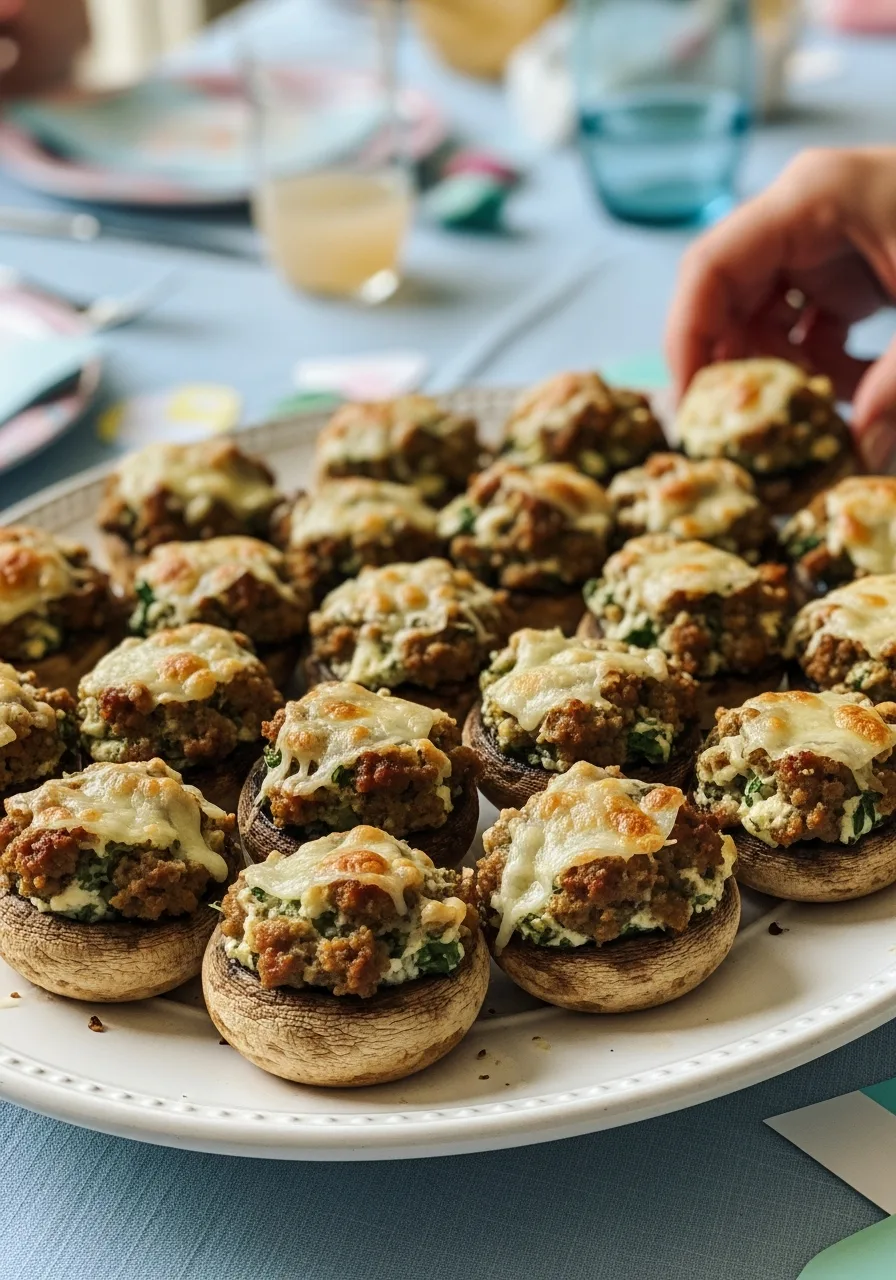 11. Stuffed Mushrooms with Savory Filling