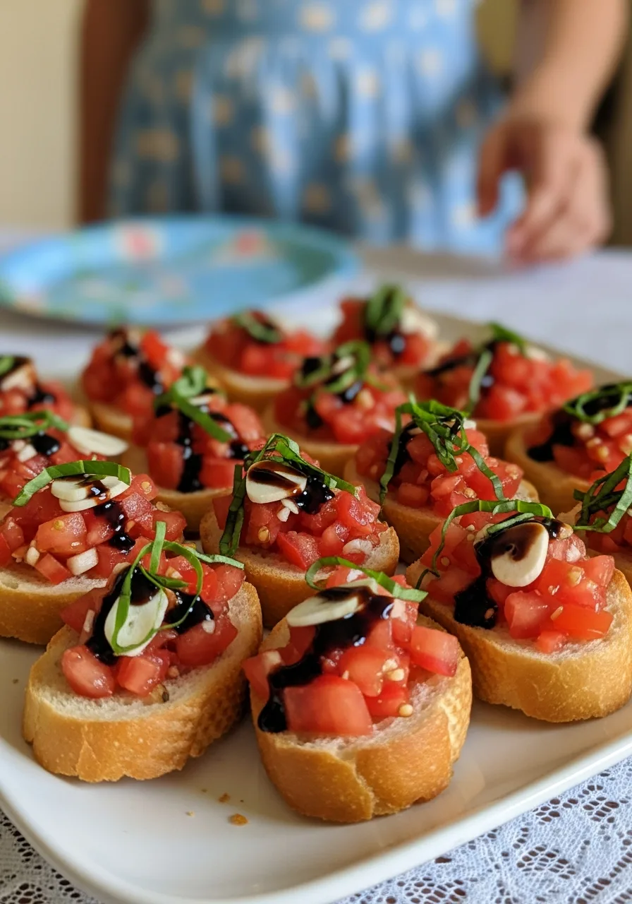 14. Bruschetta Bites with Tomato Topping
