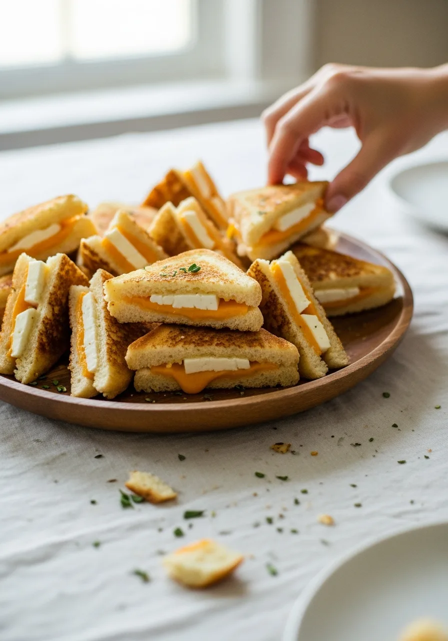 18. Mini Grilled Cheese Sandwiches
