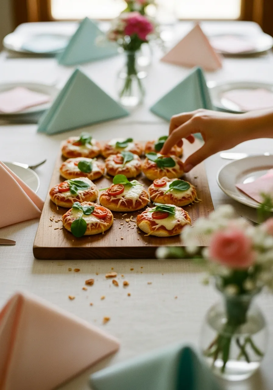 20. Mini Pizza Bites with Toppings