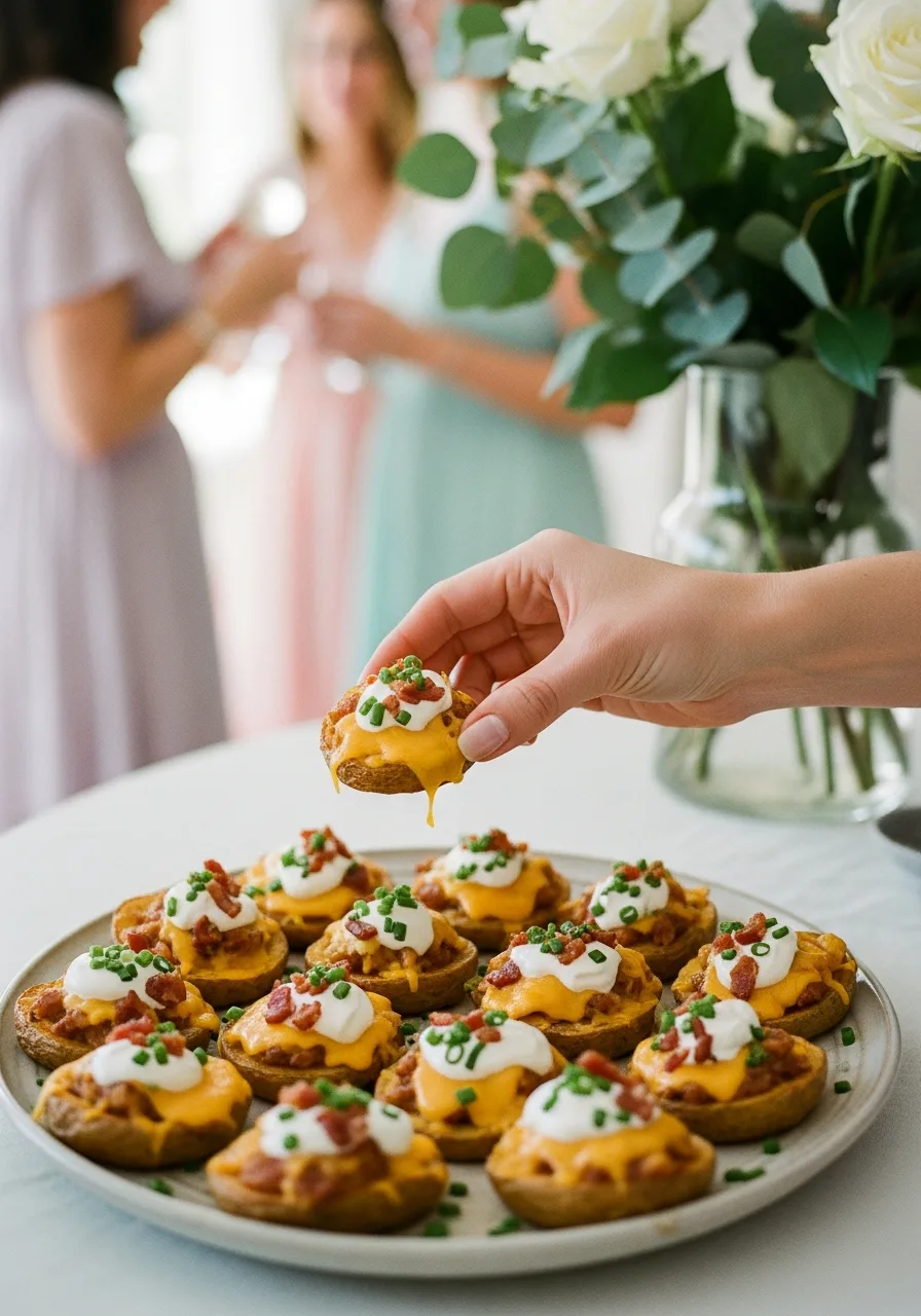 24. Loaded Potato Bites with Toppings