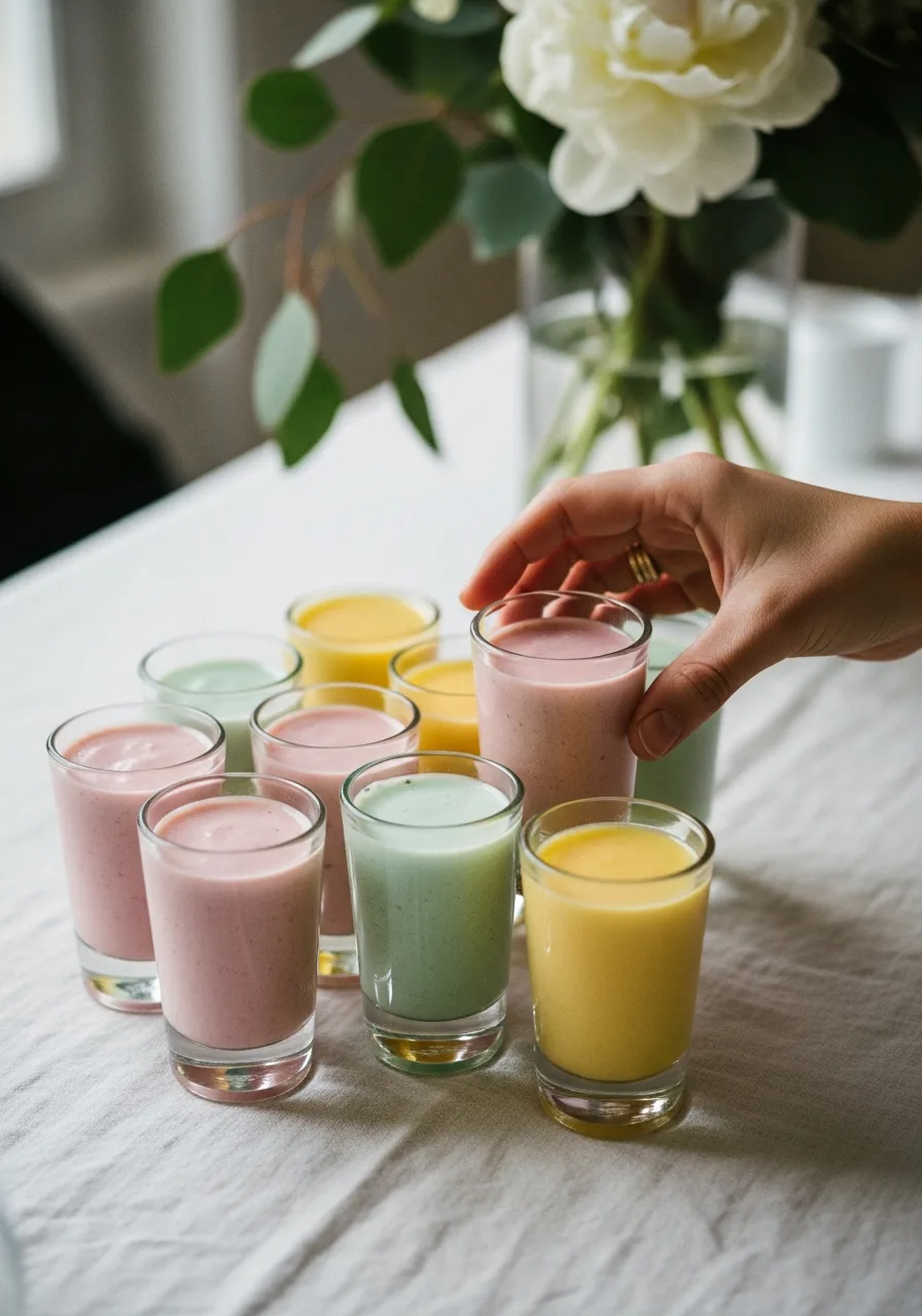 31. Smoothie Shooters in Small Glasses
