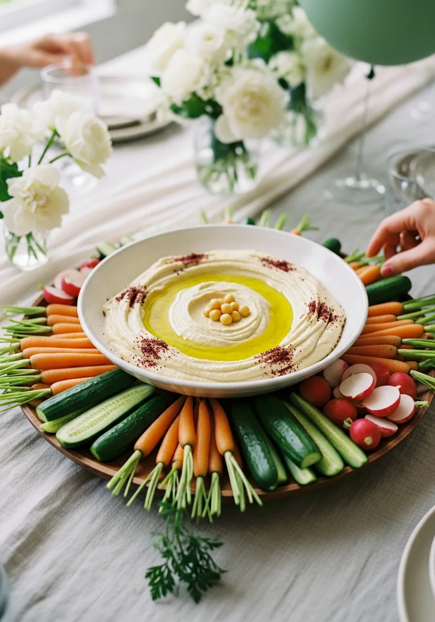 32. Hummus with Fresh Vegetables