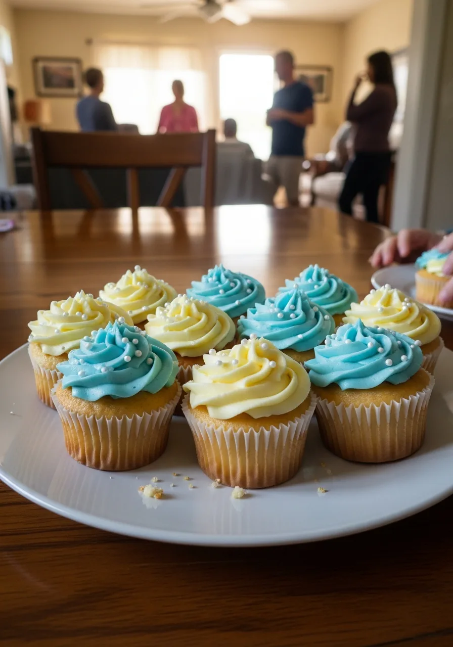 36. Baby Shower Cupcakes with Theme Colors