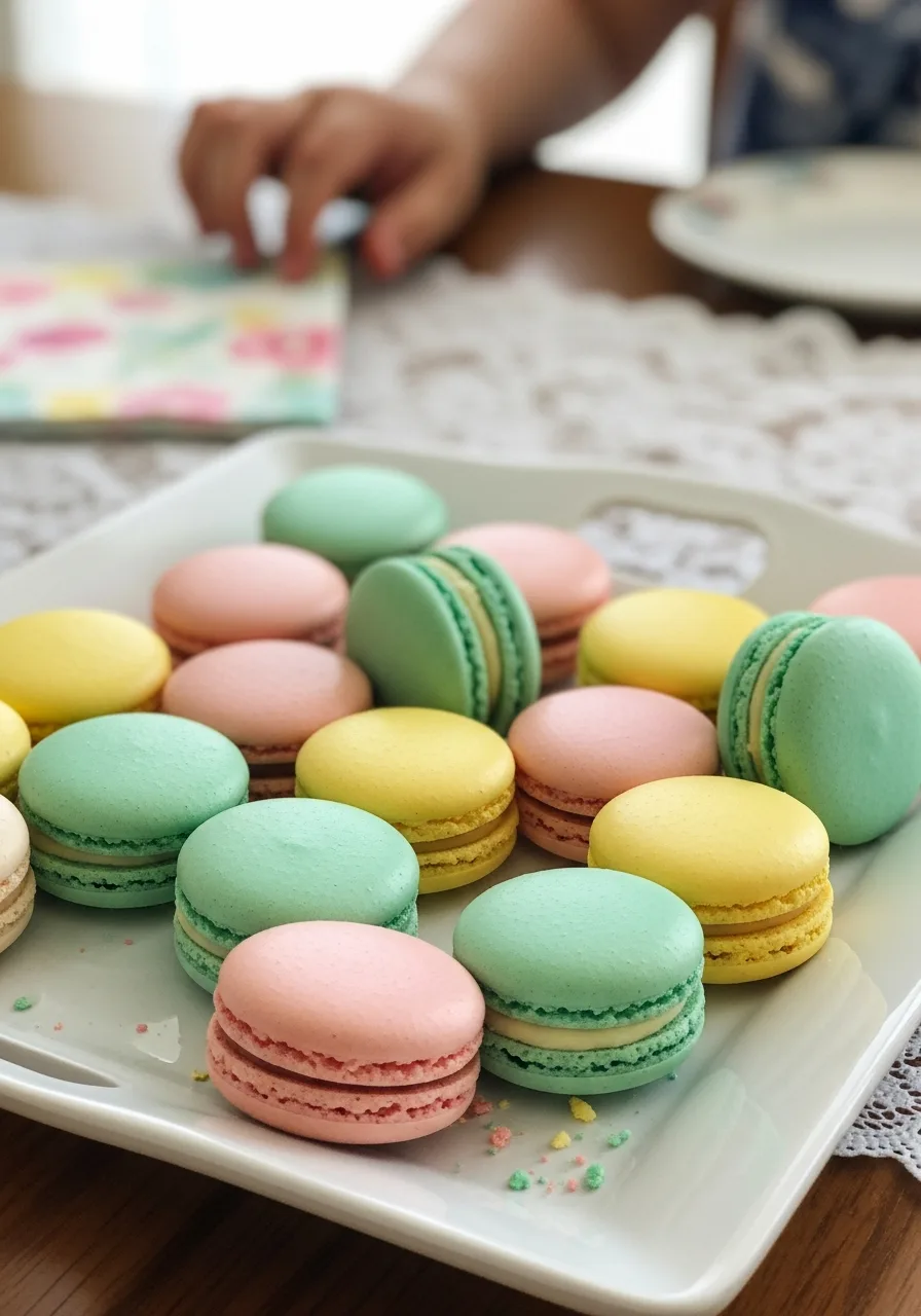 43. Macarons in Pastel Colors