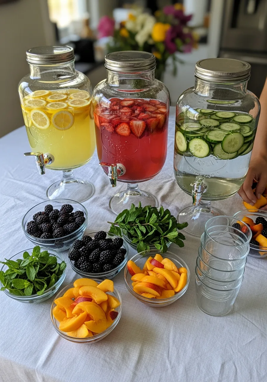 52. Lemonade Bar with Flavor Options