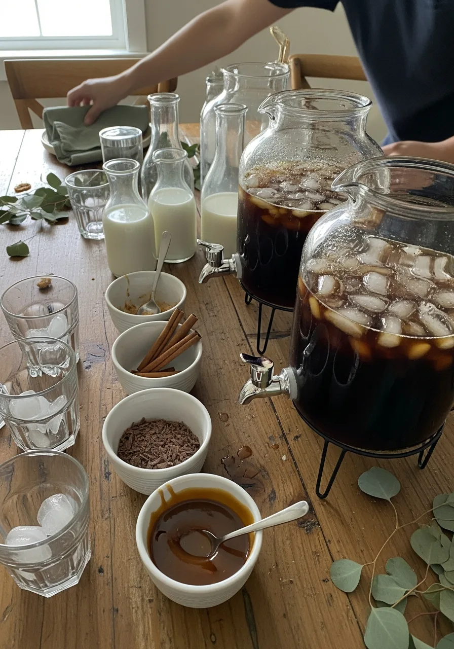54. Iced Coffee Bar with Add-Ons