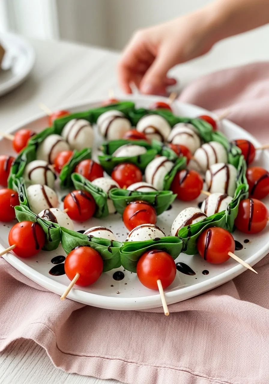 8. Caprese Skewers with Fresh Ingredients