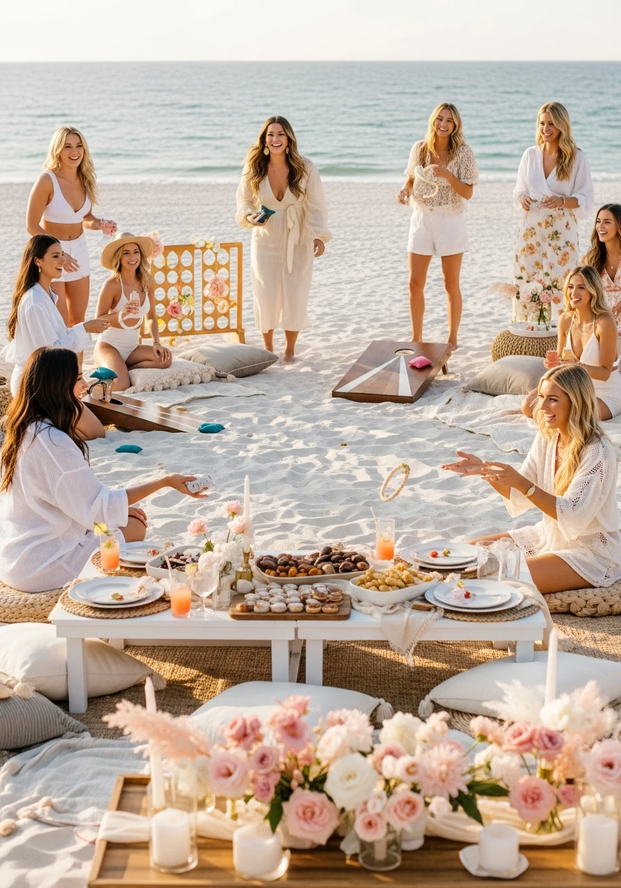 Picnic Lawn Games - beach bachelorette party ideas