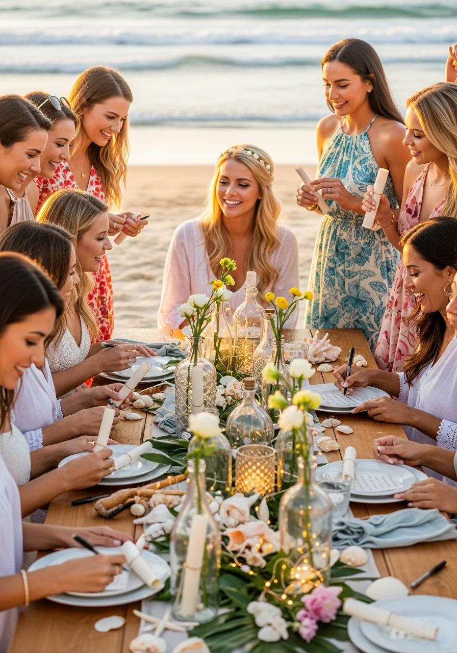 Message in a Bottle - beach bachelorette party ideas