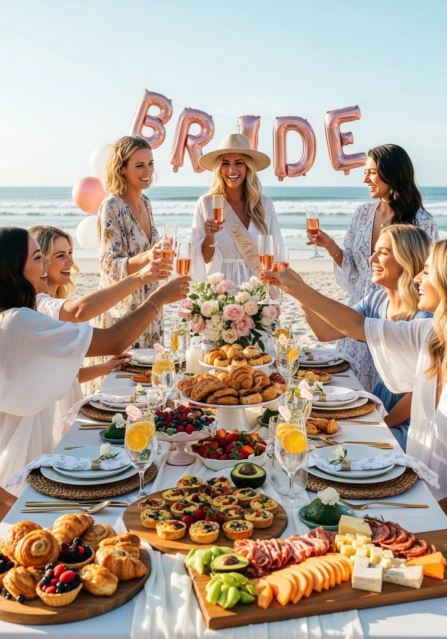 Beach Brunch - beach bachelorette party ideas