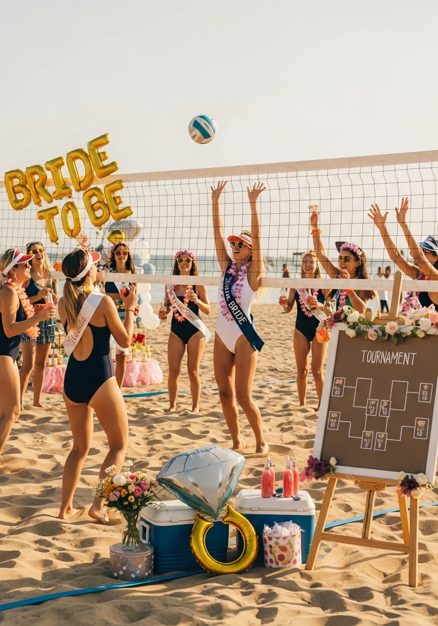 Volleyball Tournament - beach bachelorette party ideas