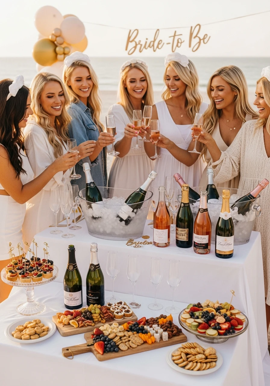 Wine & Bubbly Tasting - beach bachelorette party ideas