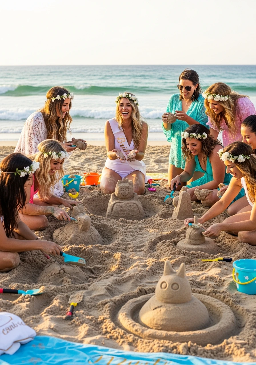 Masterpiece in the Sand - beach bachelorette party ideas