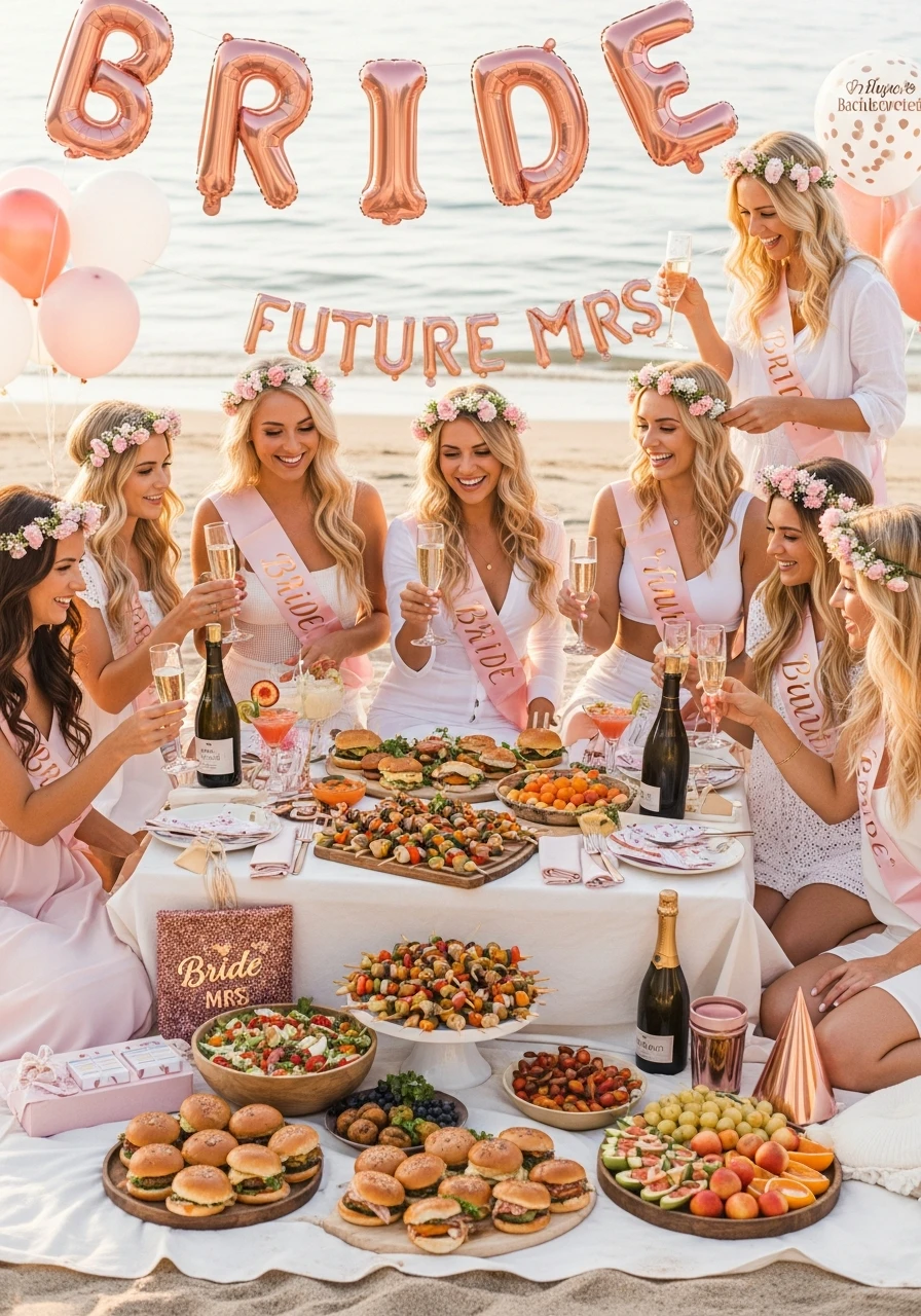 Beach Barbecue Celebration - beach bachelorette party ideas