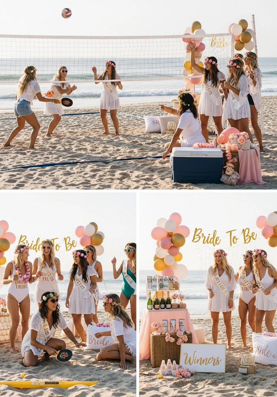 Beach Games Tournament - beach bachelorette party ideas