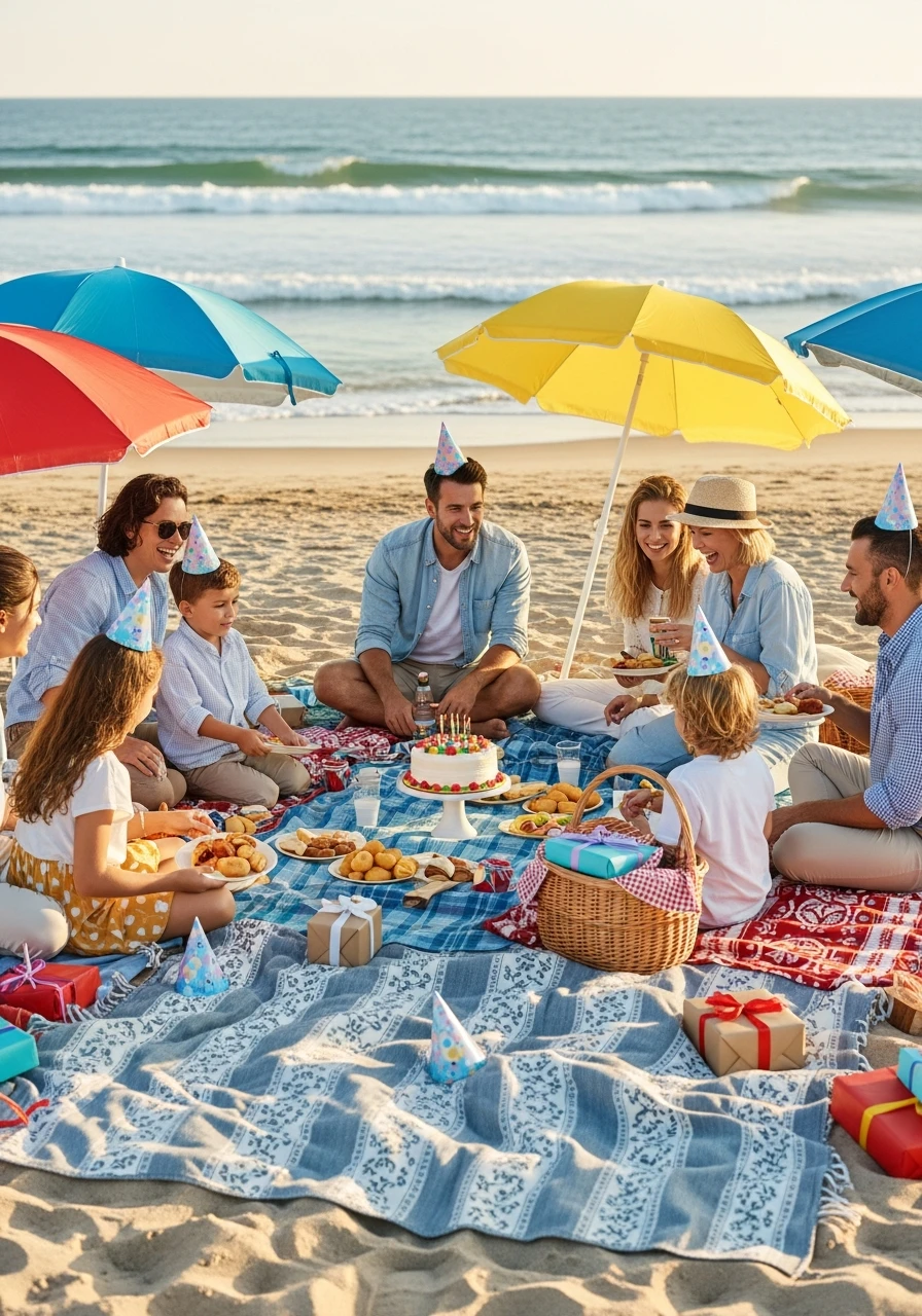 Classic Beach Picnic - Beach Birthday Party Ideas