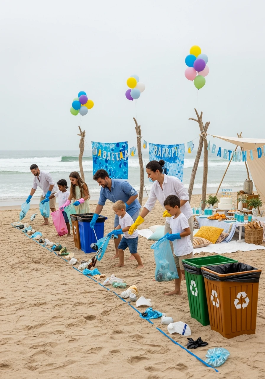Eco Shore Cleanup Game - Beach Birthday Party Ideas