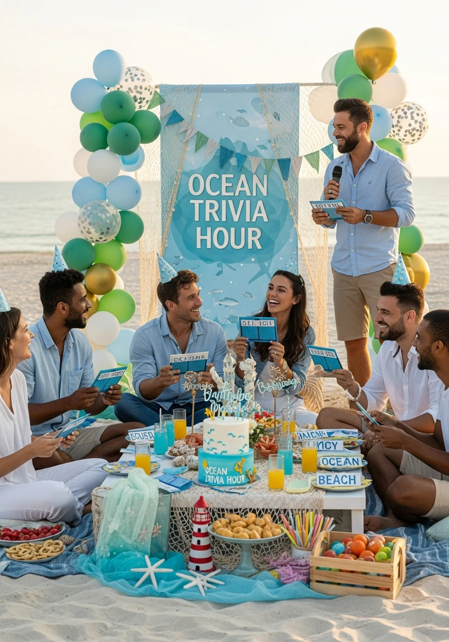 Ocean Trivia Hour - Beach Birthday Party Ideas