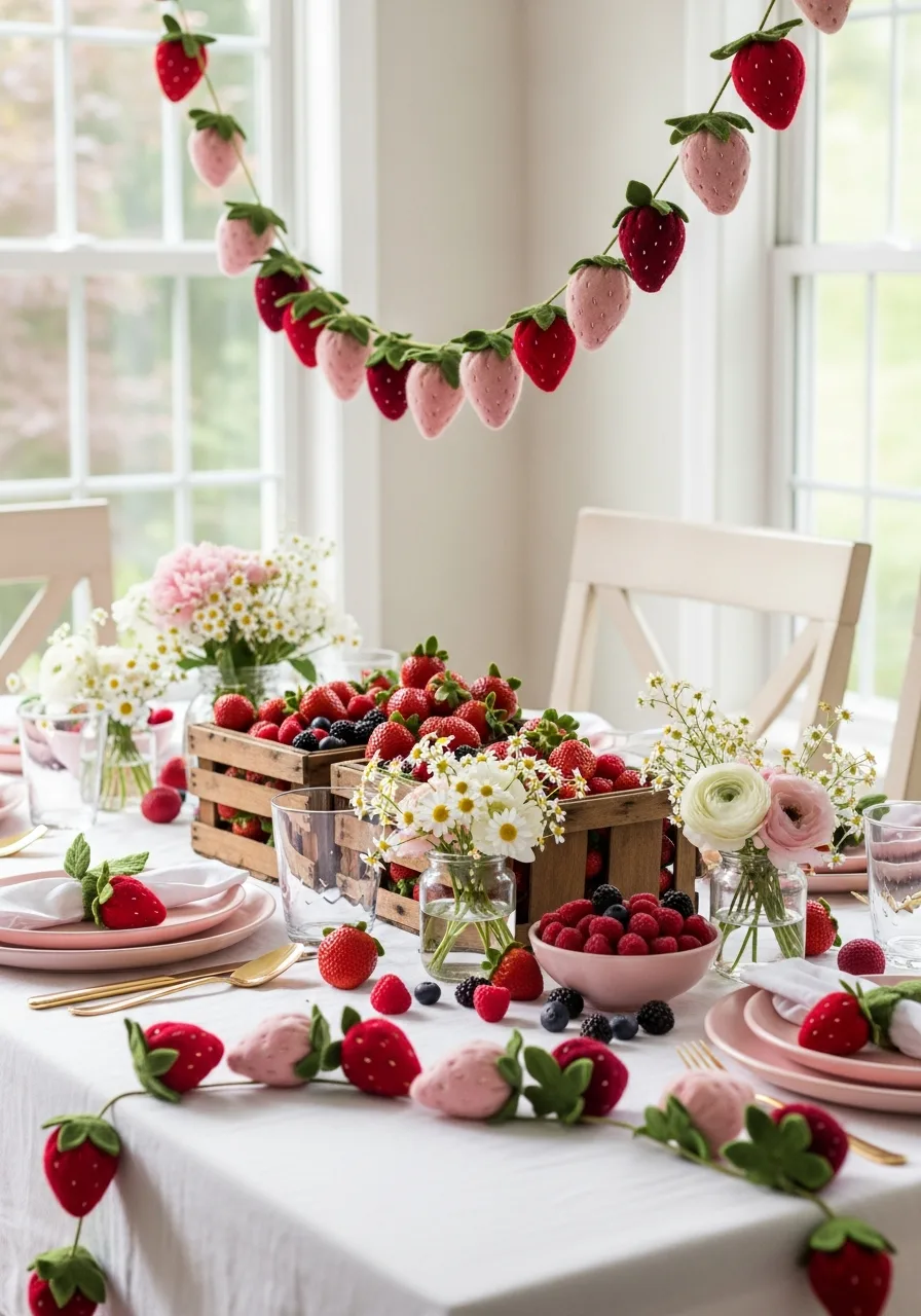 10. Felt Berry Garlands