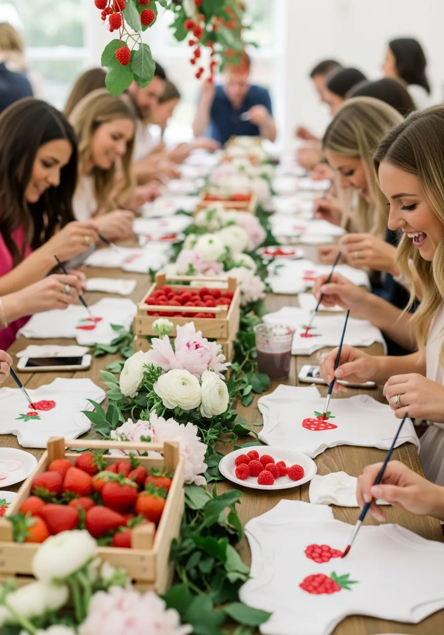 11. Berry Onesie Decorating