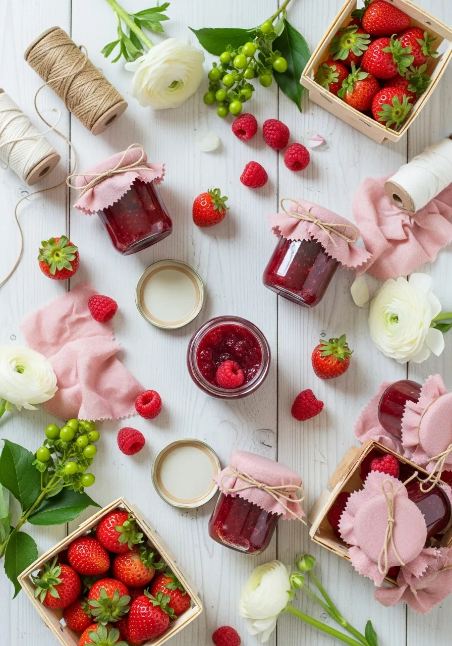 13. Berry Jam Jar Favors