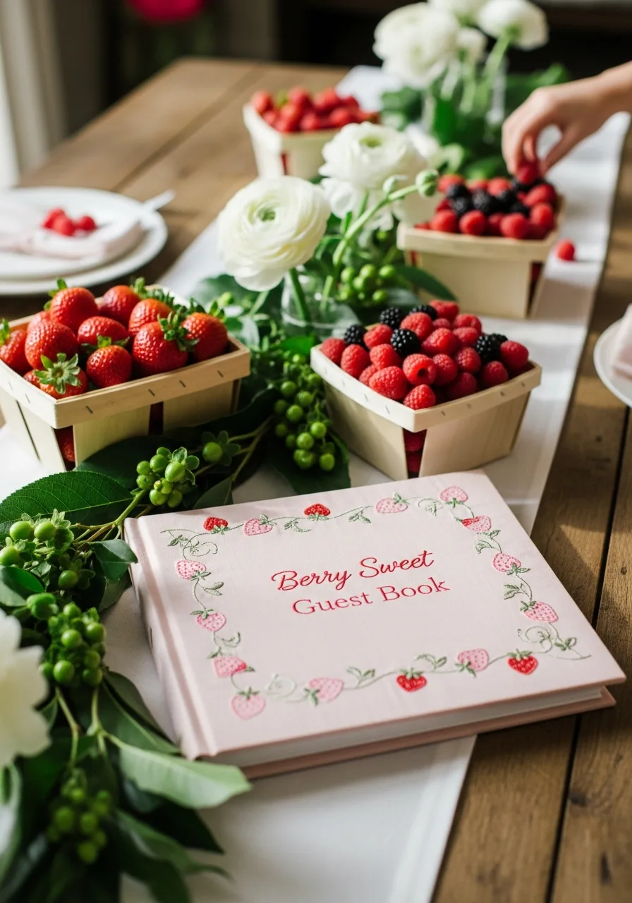 17. Berry Sweet Guest Book