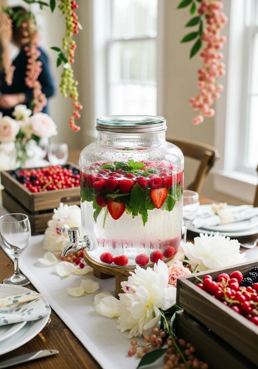 18. Raspberry Infused Water