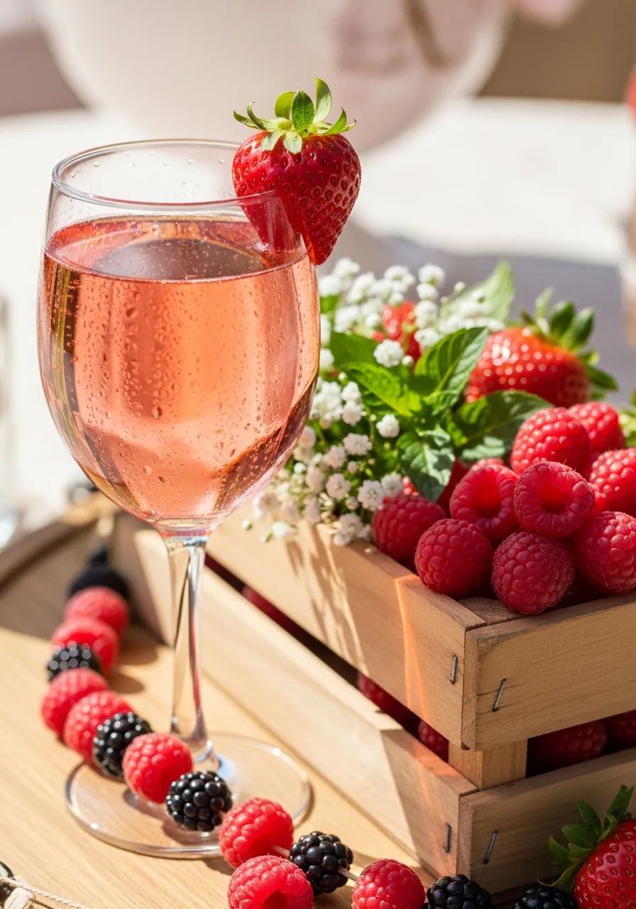 3. Berry Mocktail Station
