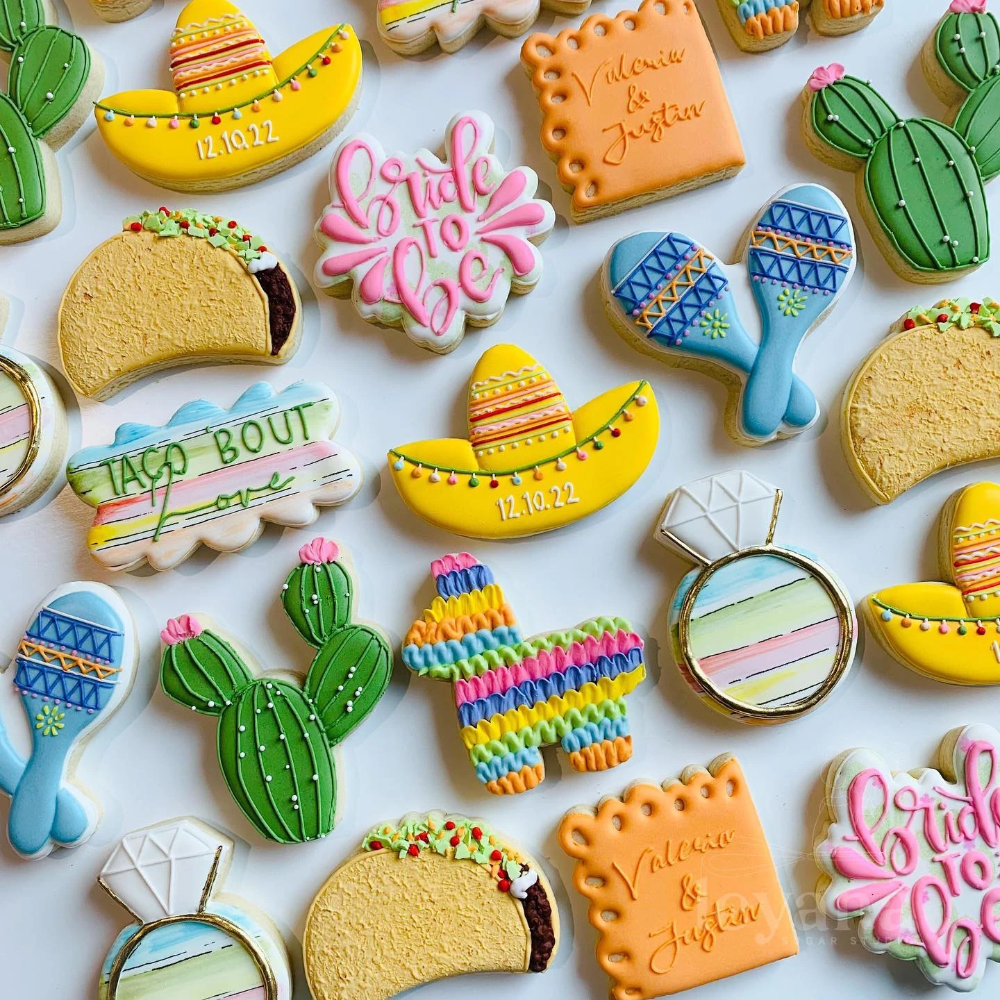 16. Bright Fiesta Themed Cookies
