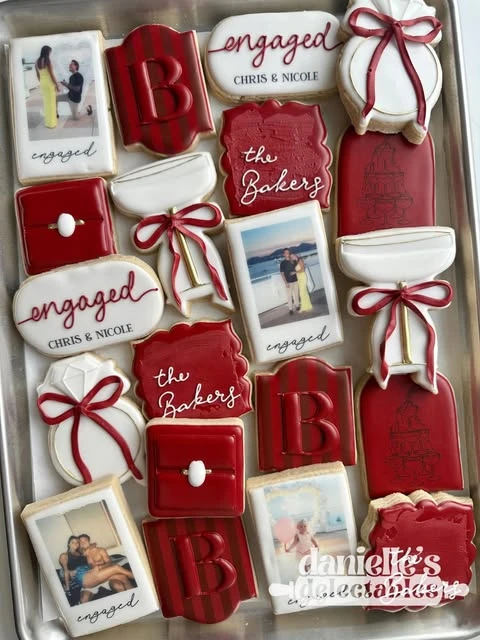20. Personalized Photo & Monogram Cookies