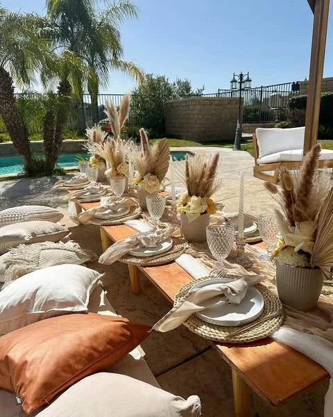 3. Pampas Grass Centerpieces