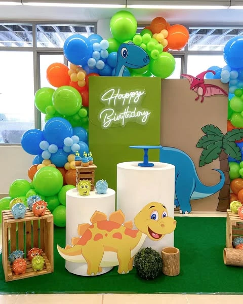 10. Neon Sign Dino Party