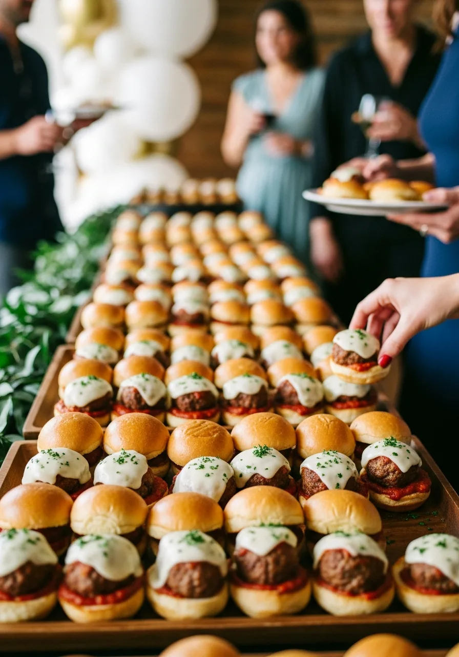 18. Meatball Slider Trays