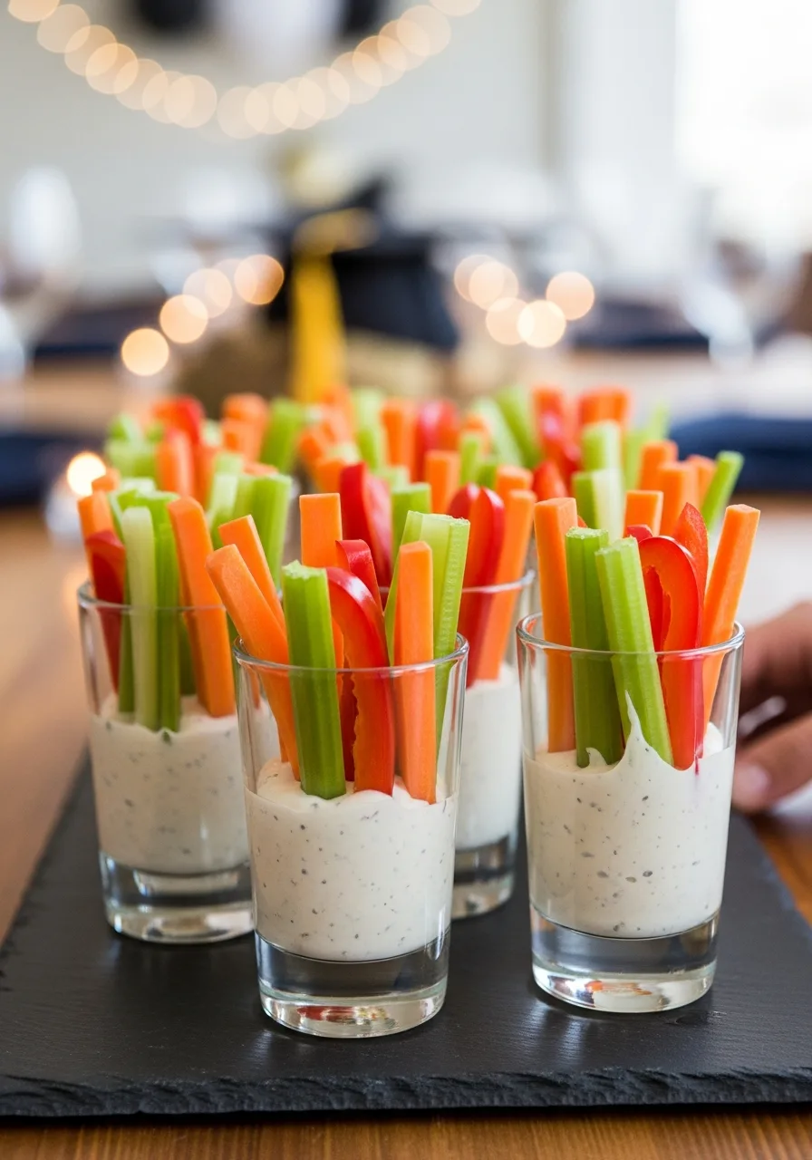 19. Veggie Dip Shooters