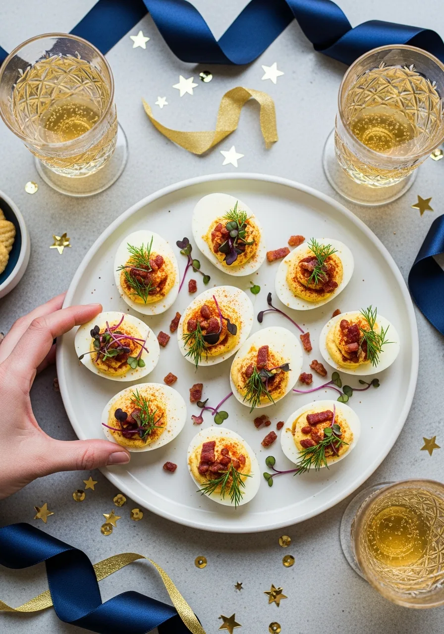 32. Gourmet Deviled Eggs