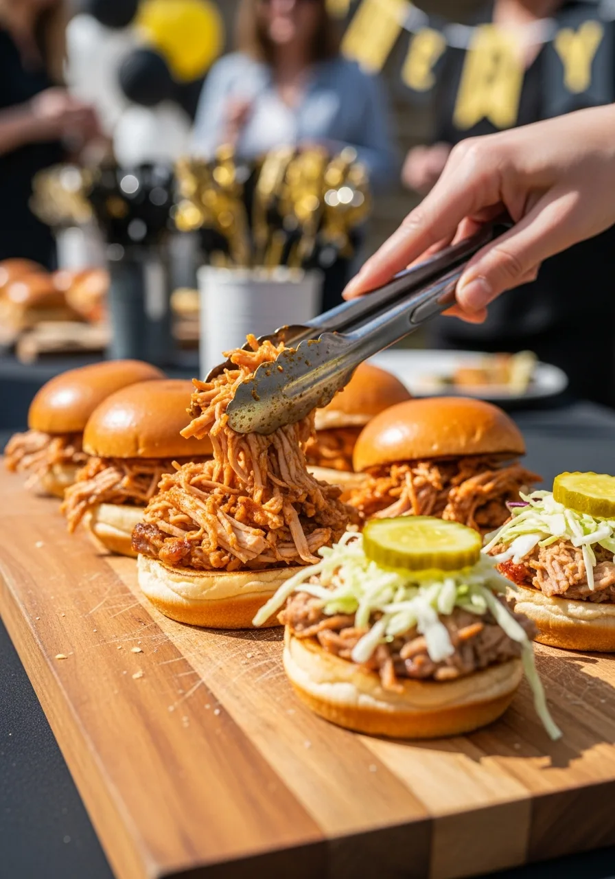 47. Pulled Chicken Sliders