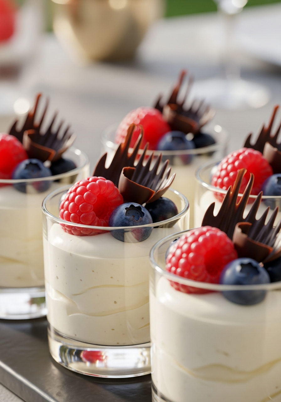 10. White Chocolate Mousse Cups