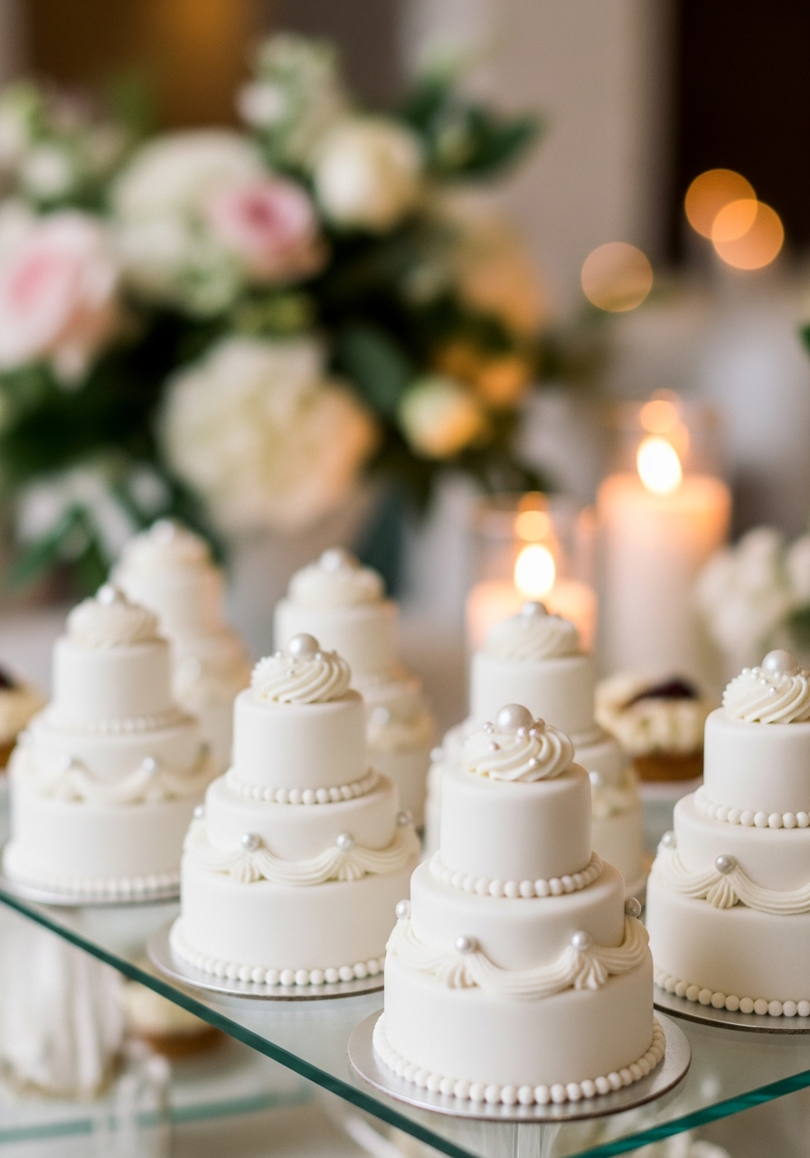 2. Mini Wedding Cakes