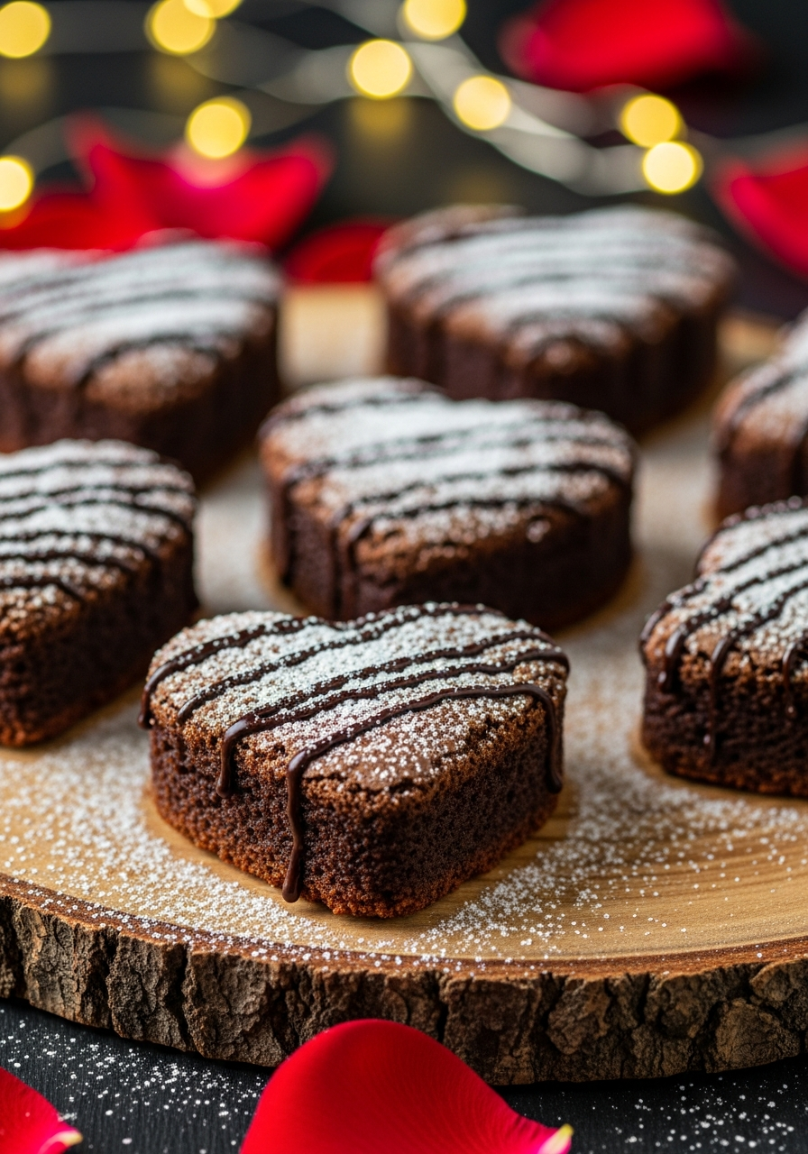 25. Heart Shaped Brownies