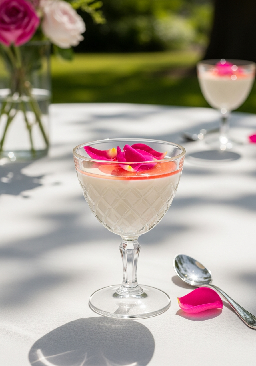29. Rose Petal Panna Cotta