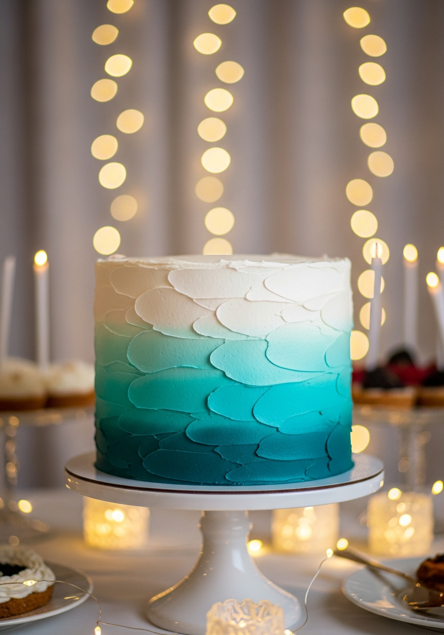 30. Ombre Frosted Cake