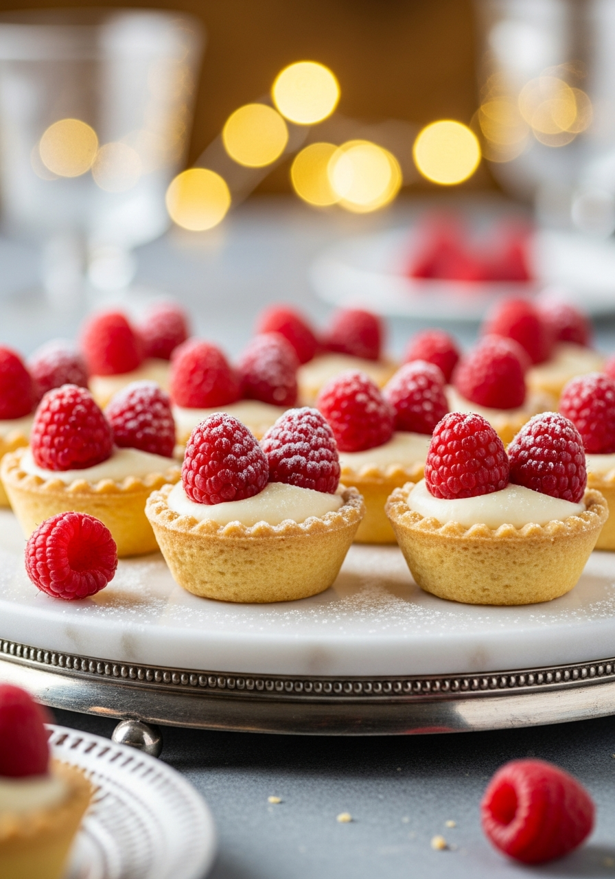 34. Raspberry Almond Tartlets
