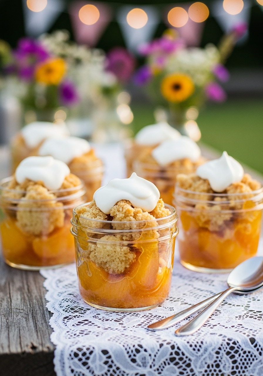 36. Peach Cobbler Cups