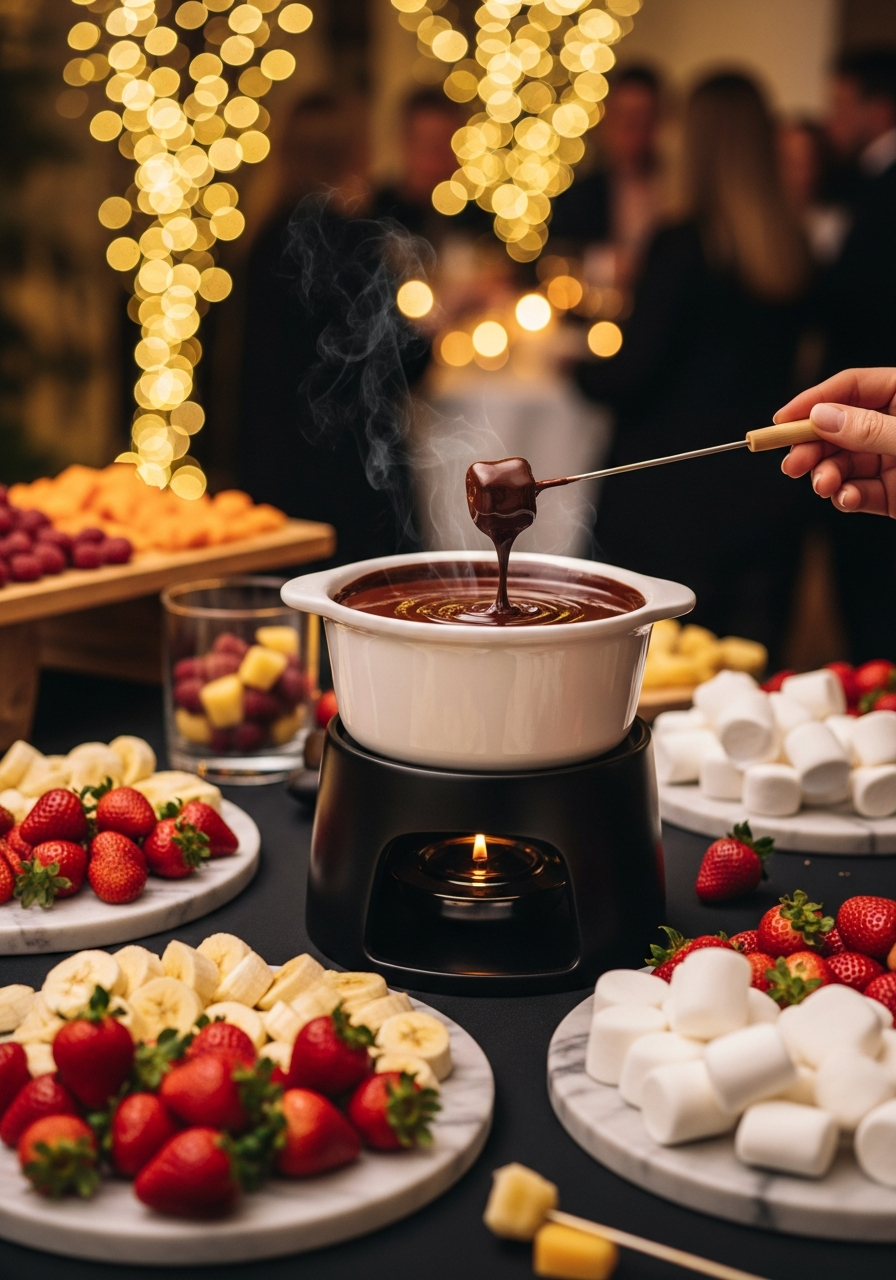 44. Chocolate Fondue Station