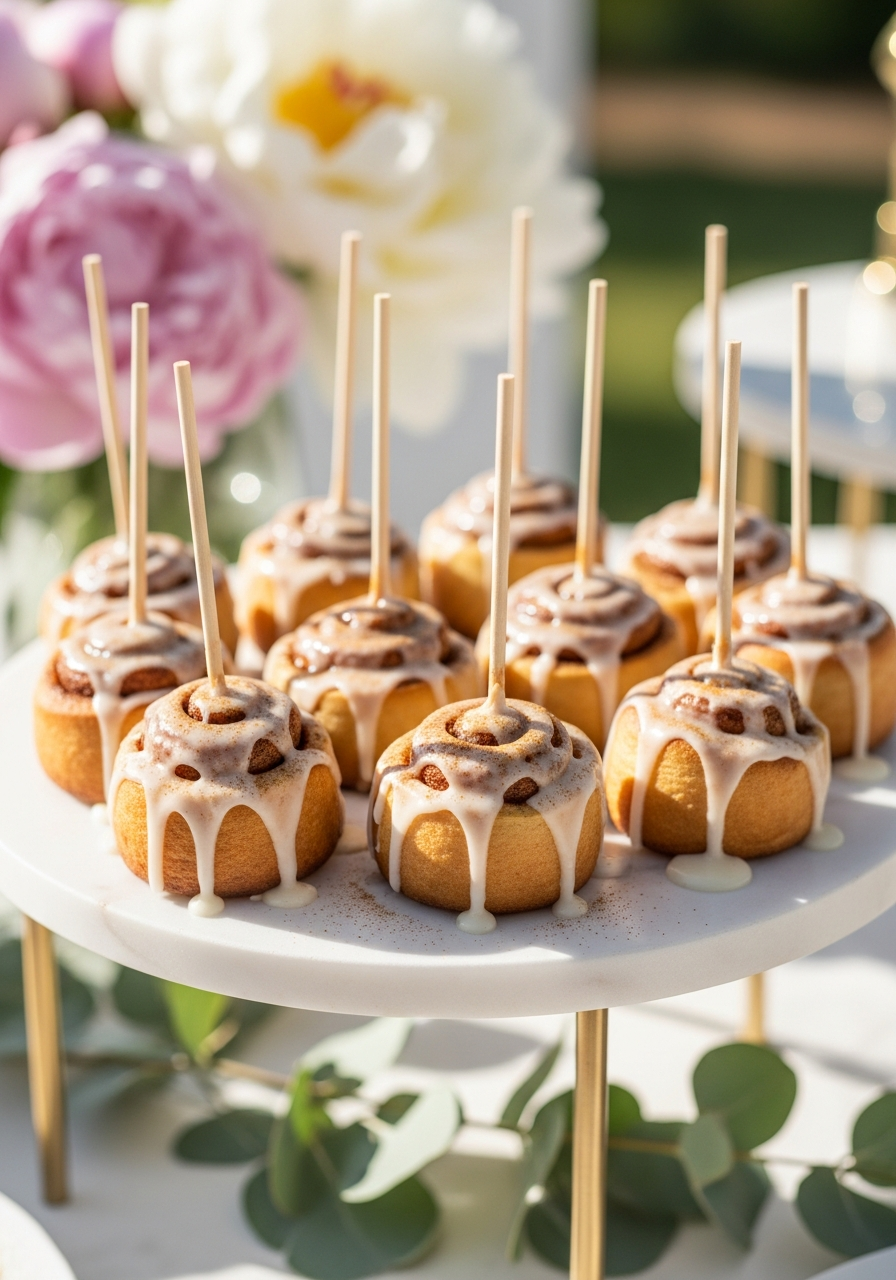 48. Mini Cinnamon Roll Pops
