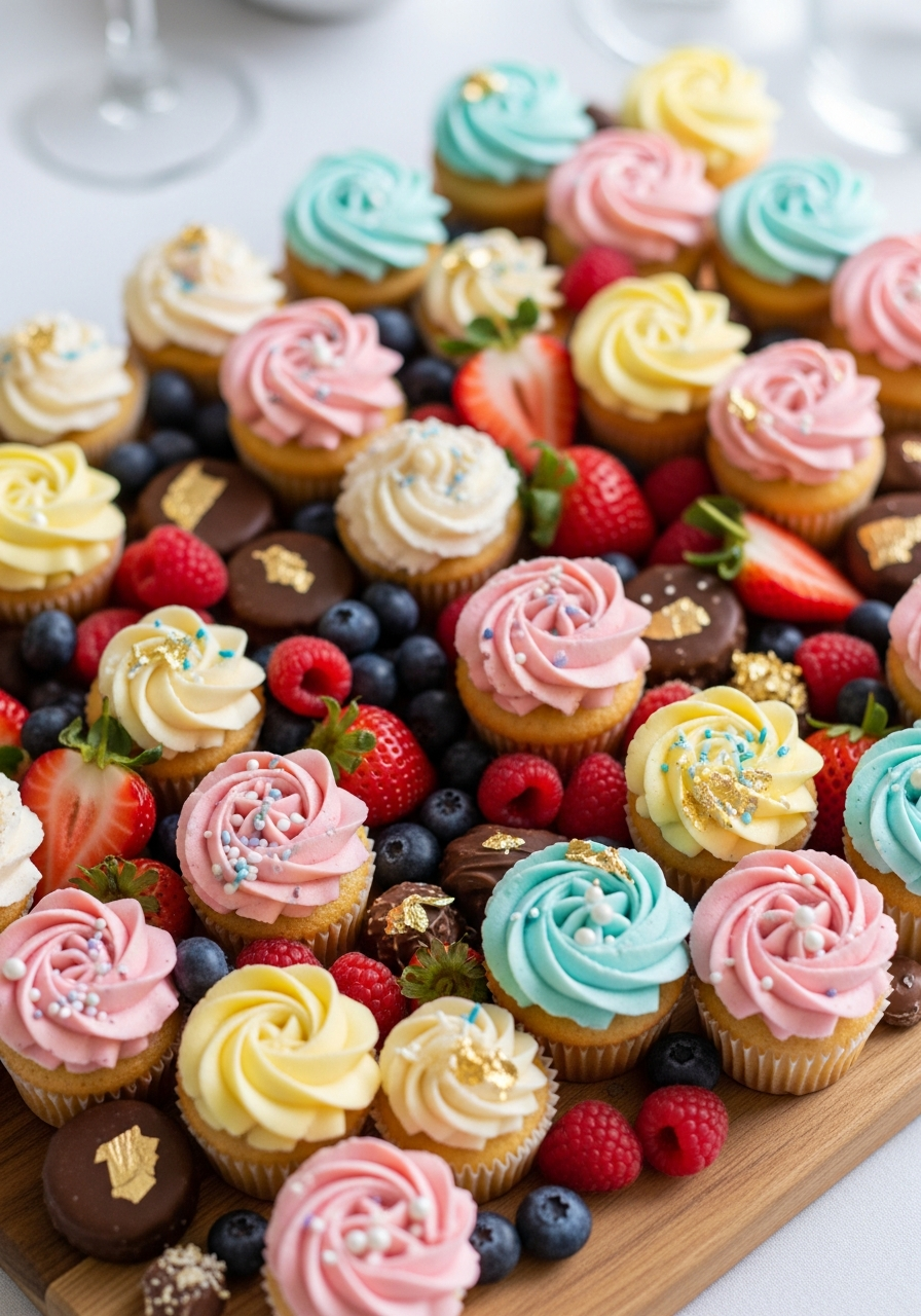 49. Cupcake Dessert Board