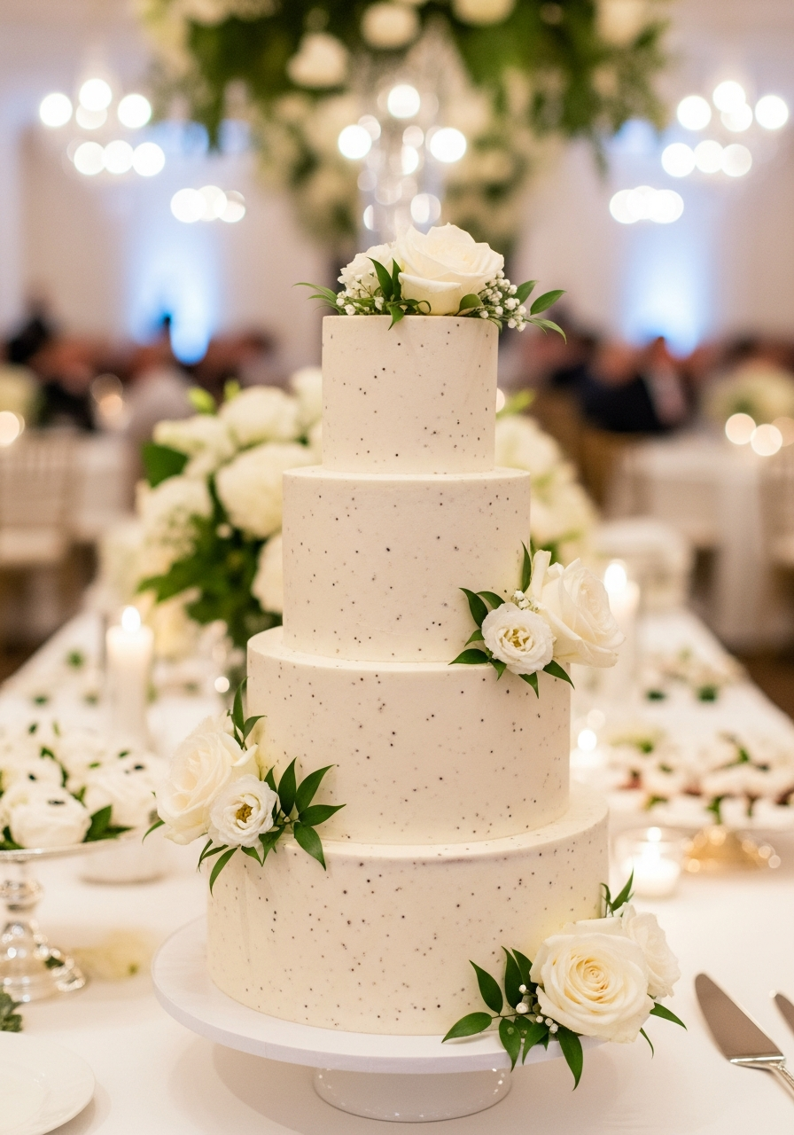 5. Vanilla Bean Bridal Cake