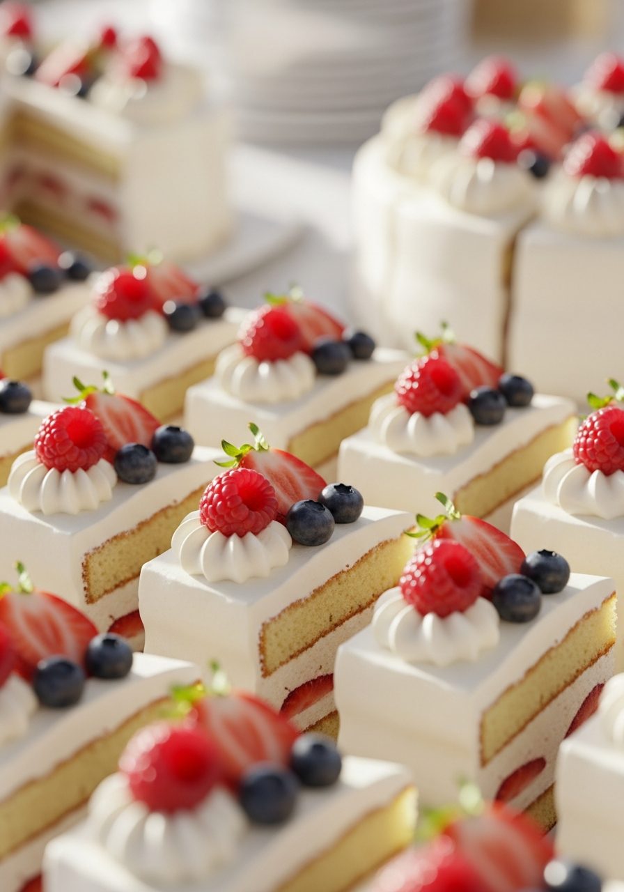 8. Berry Chantilly Cake Slices
